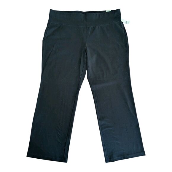 Livi Active Lane Bryant Yoga Pants Womens 22/24 Reg Black Workout Athleasure NEW - Picture 2 of 7